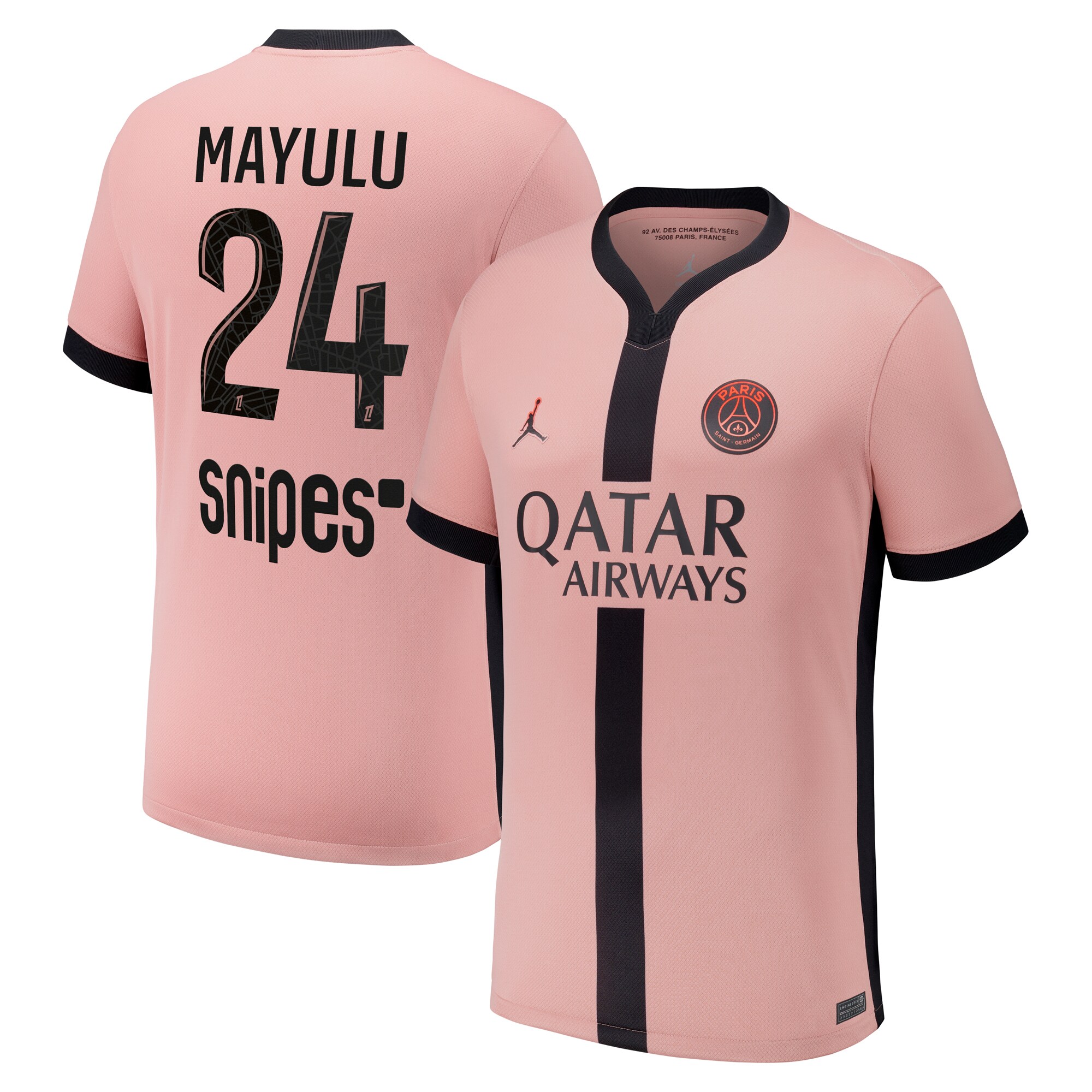 maillot third stadium psg jordan 2425 avec flocage mayulu 24 Série | Maillots et Vêtements PSG Exclusifs sur PSG Shop