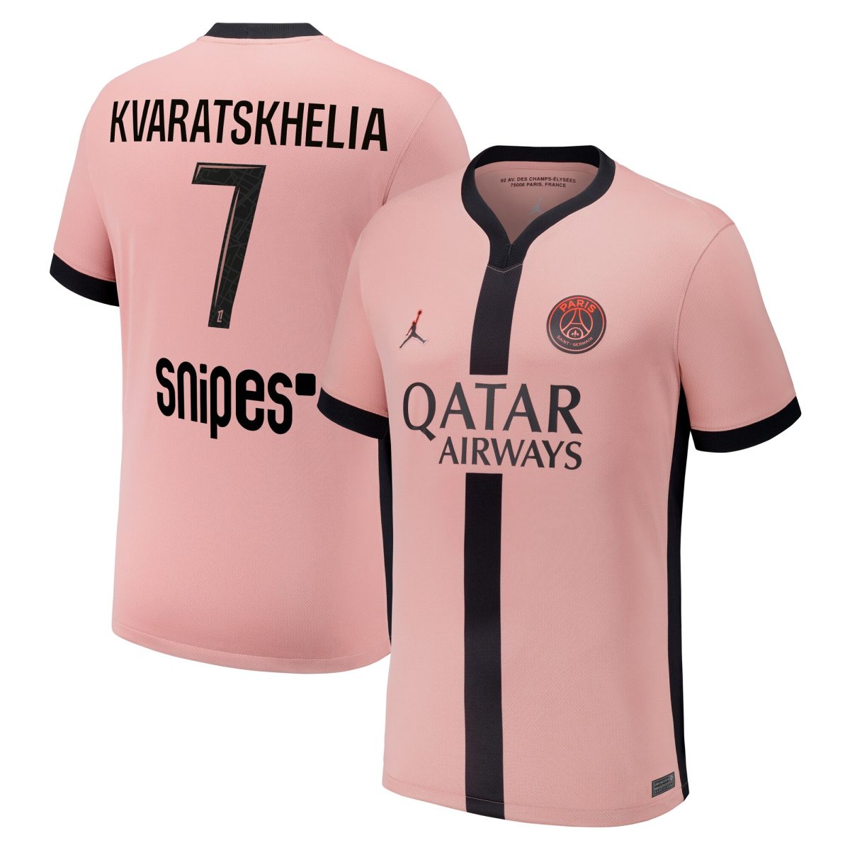 maillot third stadium psg jordan 2425 – enfant avec flocage kvaratskhelia 7 Série | Maillots et Vêtements PSG Exclusifs sur PSG Shop