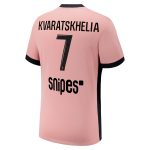 maillot third stadium psg jordan 2425 – enfant avec flocage kvaratskhelia 7 Série | Maillots et Vêtements PSG Exclusifs sur PSG Shop