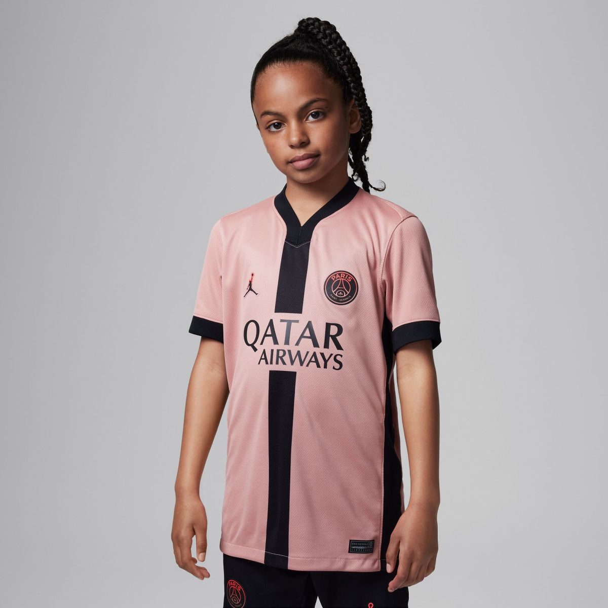 maillot third stadium psg jordan 2425 – enfant Série | Maillots et Vêtements PSG Exclusifs sur PSG Shop