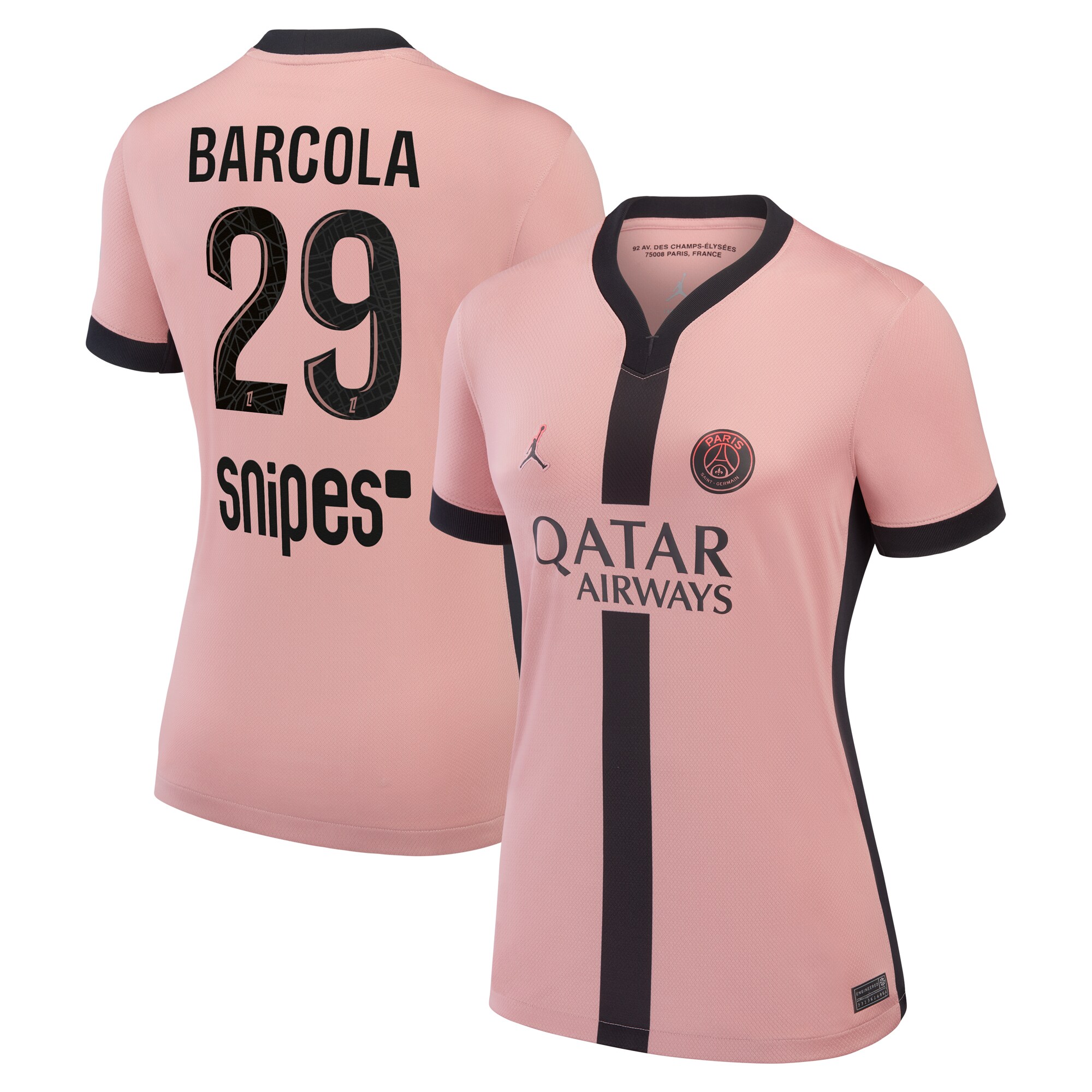 maillot third stadium psg jordan 2425 – femme avec flocage barcola 29 Série | Maillots et Vêtements PSG Exclusifs sur PSG Shop