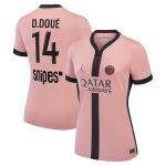 maillot third stadium psg jordan 2425 – femme avec flocage d.doue 14 Série | Maillots et Vêtements PSG Exclusifs sur PSG Shop