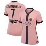 maillot third stadium psg jordan 2425 – femme avec flocage kvaratskhelia 7 Série | Maillots et Vêtements PSG Exclusifs sur PSG Shop