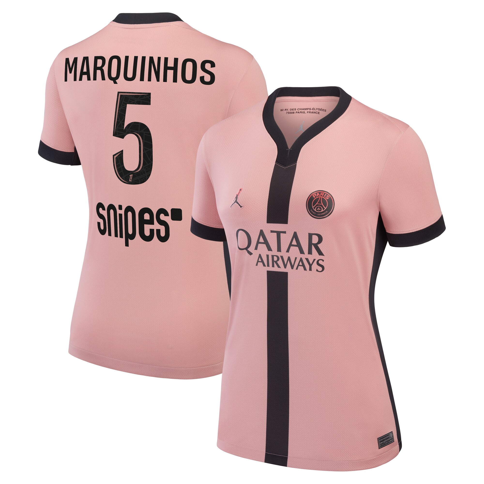 maillot third stadium psg jordan 2425 – femme avec flocage marquinhos 5 Série | Maillots et Vêtements PSG Exclusifs sur PSG Shop