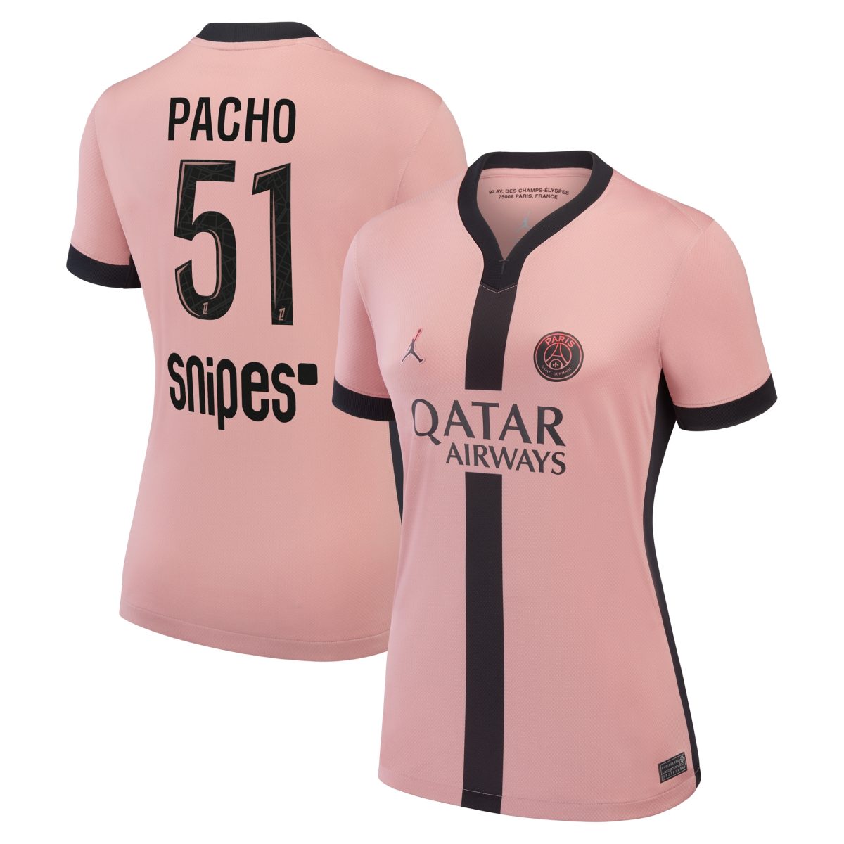 maillot third stadium psg jordan 2425 – femme avec flocage pacho 51 Série | Maillots et Vêtements PSG Exclusifs sur PSG Shop