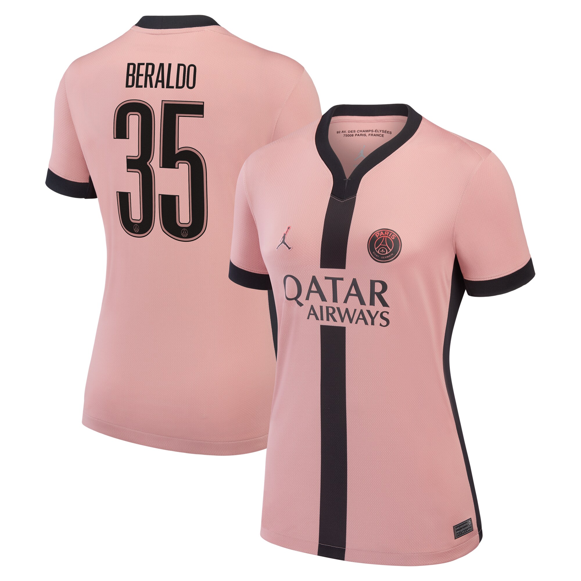 maillot third stadium psg jordan 2425 – femme – flocage coupe beraldo 35 Série | Maillots et Vêtements PSG Exclusifs sur PSG Shop