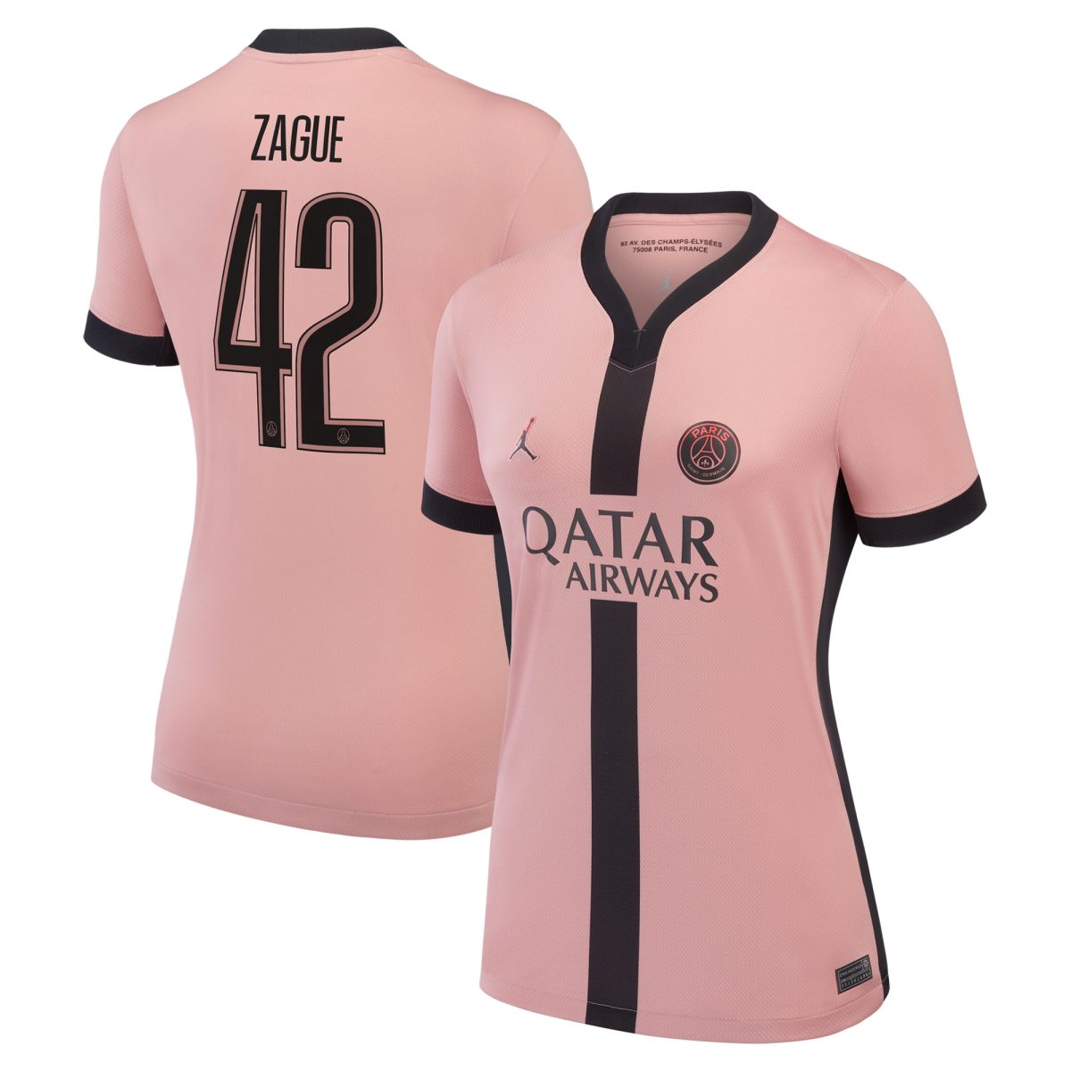 maillot third stadium psg jordan 2425 – femme – flocage coupe zague 42 Série | Maillots et Vêtements PSG Exclusifs sur PSG Shop