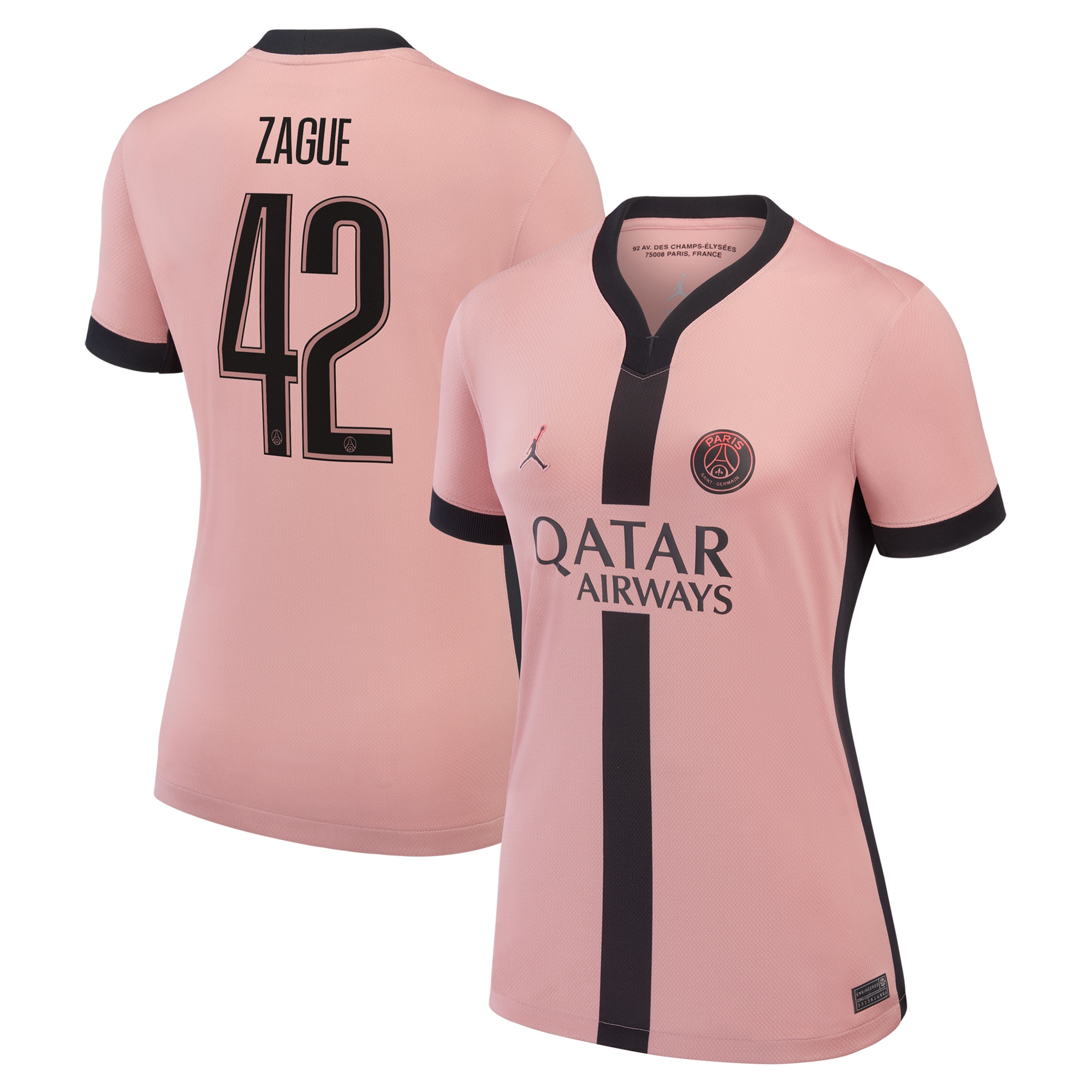 maillot third stadium psg jordan 2425 – femme – flocage coupe zague 42 Série | Maillots et Vêtements PSG Exclusifs sur PSG Shop
