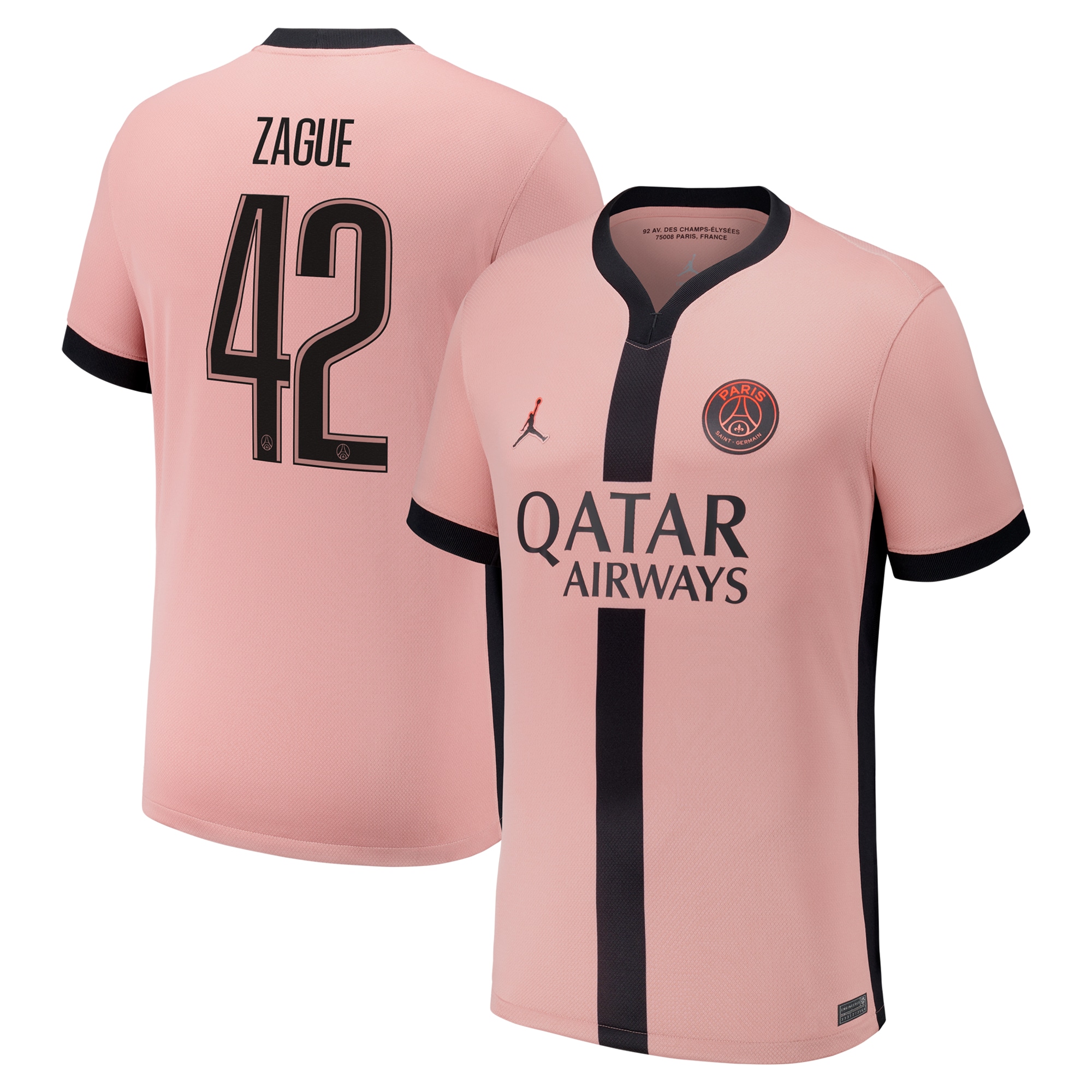 maillot third stadium psg jordan 2425 – flocage coupe zague 42 Série | Maillots et Vêtements PSG Exclusifs sur PSG Shop