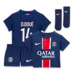tenue domicile psg nike 2425 – bebe avec flocage d.doue 14 Série | Maillots et Vêtements PSG Exclusifs sur PSG Shop