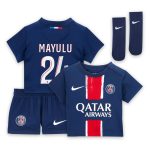 tenue domicile psg nike 2425 – bebe avec flocage mayulu 24 Série | Maillots et Vêtements PSG Exclusifs sur PSG Shop