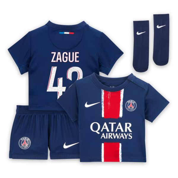 tenue domicile psg nike 2425 – bebe avec flocage zague 42 Série | Maillots et Vêtements PSG Exclusifs sur PSG Shop
