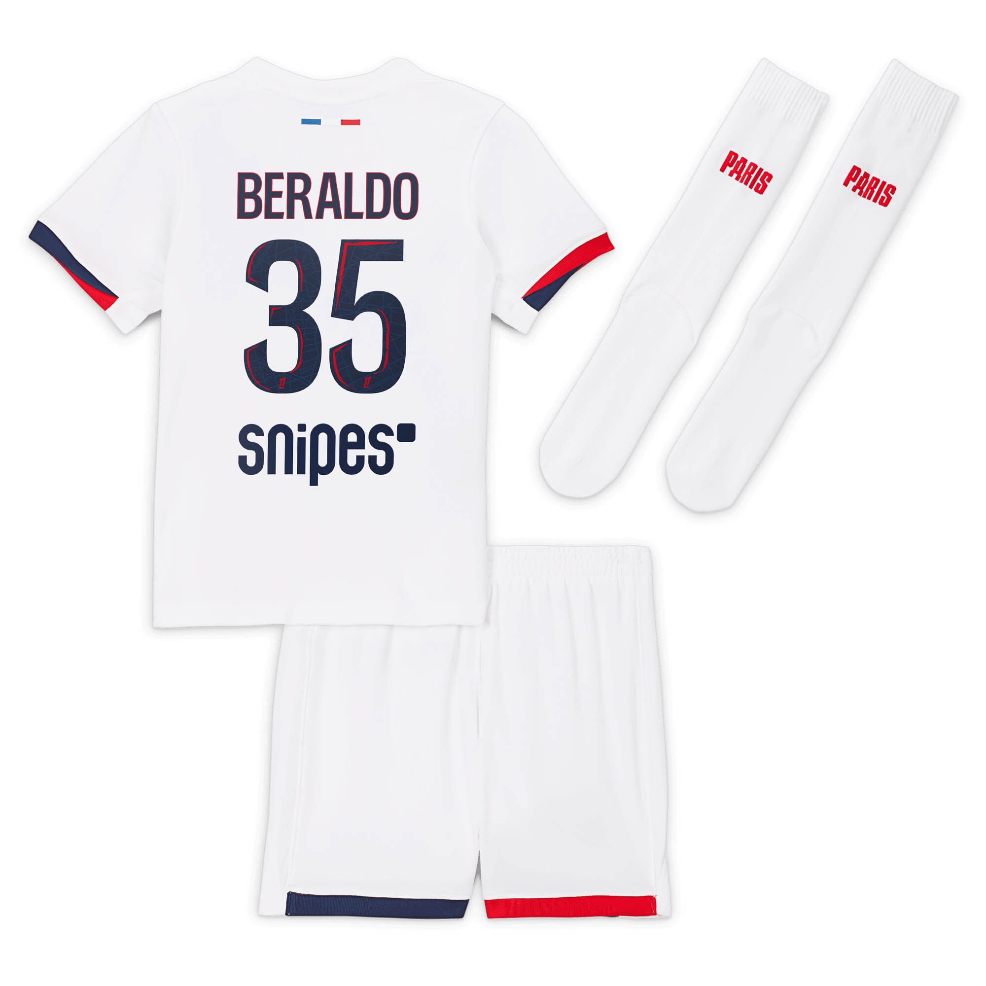 tenue exterieur psg nike 2425 – jeune enfant avec flocage beraldo 35 Série | Maillots et Vêtements PSG Exclusifs sur PSG Shop