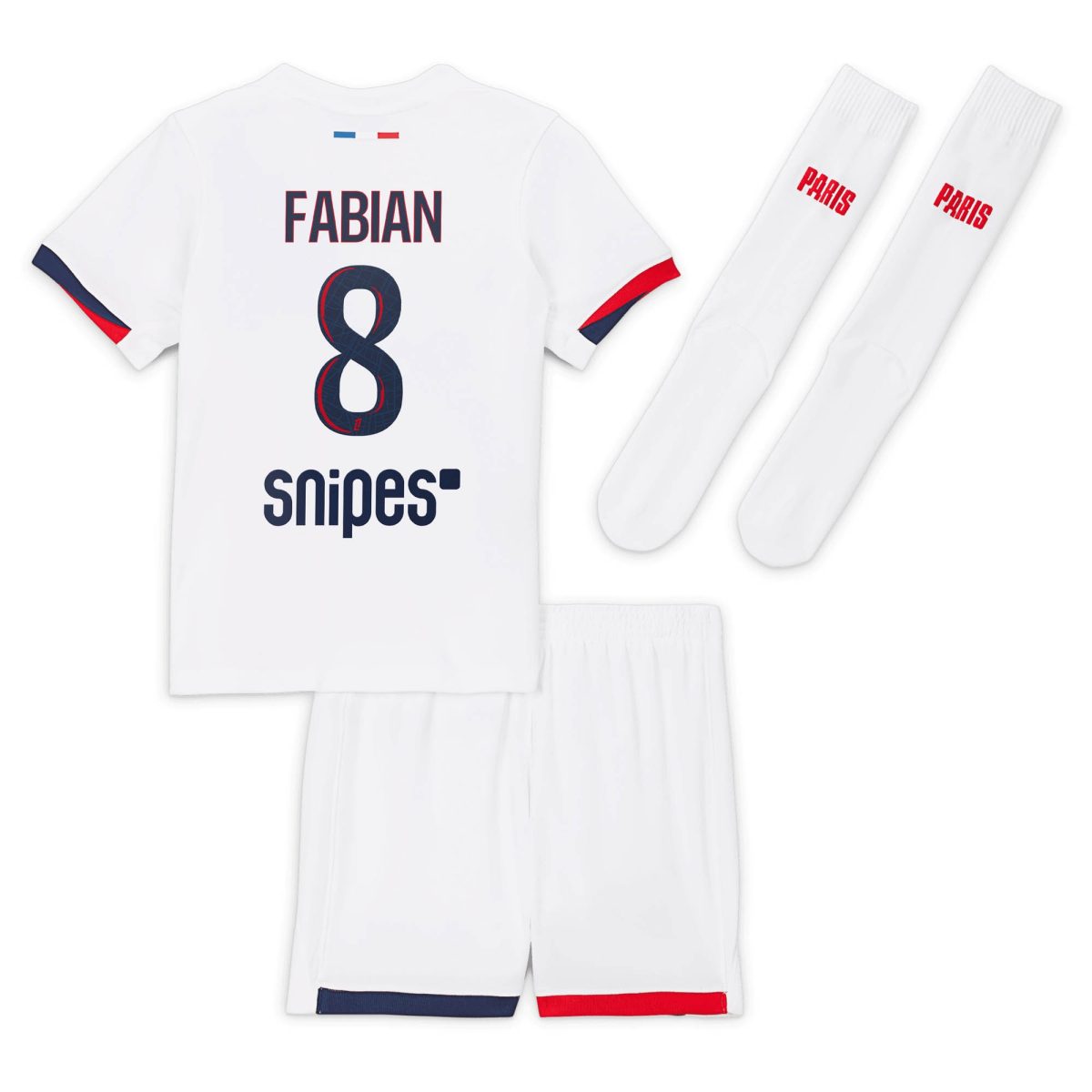 tenue exterieur psg nike 2425 – jeune enfant avec flocage fabian 8 Série | Maillots et Vêtements PSG Exclusifs sur PSG Shop