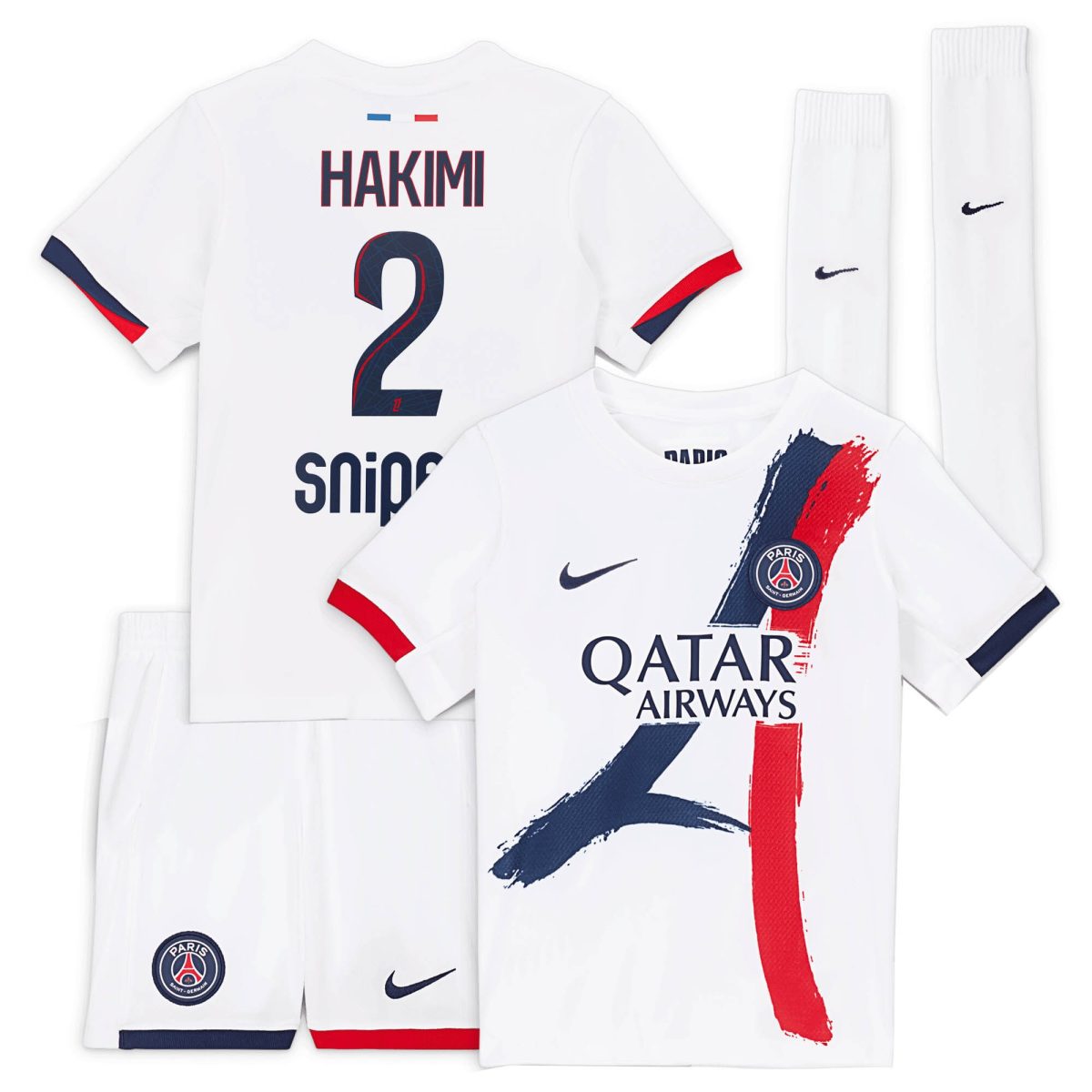 tenue exterieur psg nike 2425 – jeune enfant avec flocage hakimi 2 Série | Maillots et Vêtements PSG Exclusifs sur PSG Shop