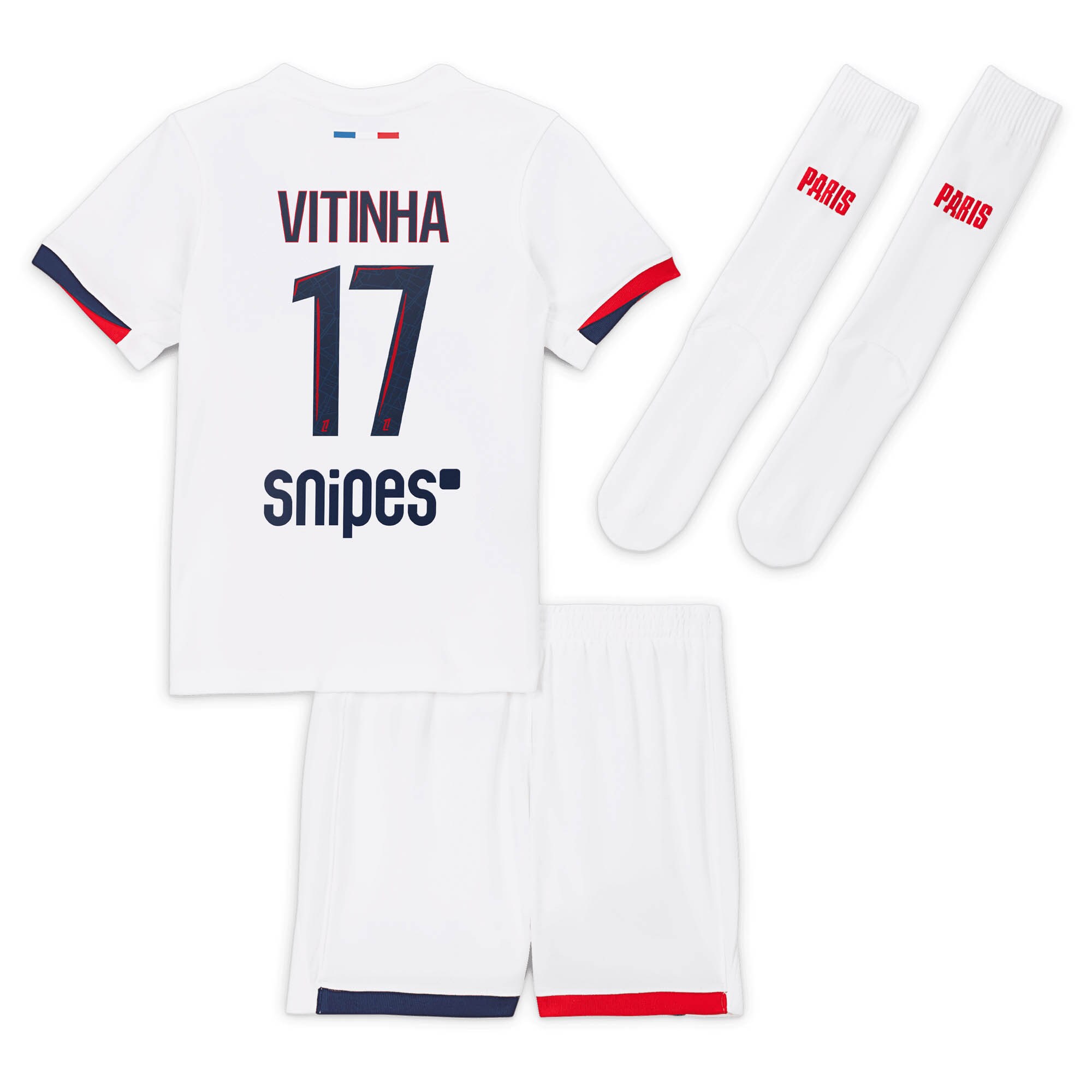 tenue exterieur psg nike 2425 – jeune enfant avec flocage vitinha 17 Série | Maillots et Vêtements PSG Exclusifs sur PSG Shop