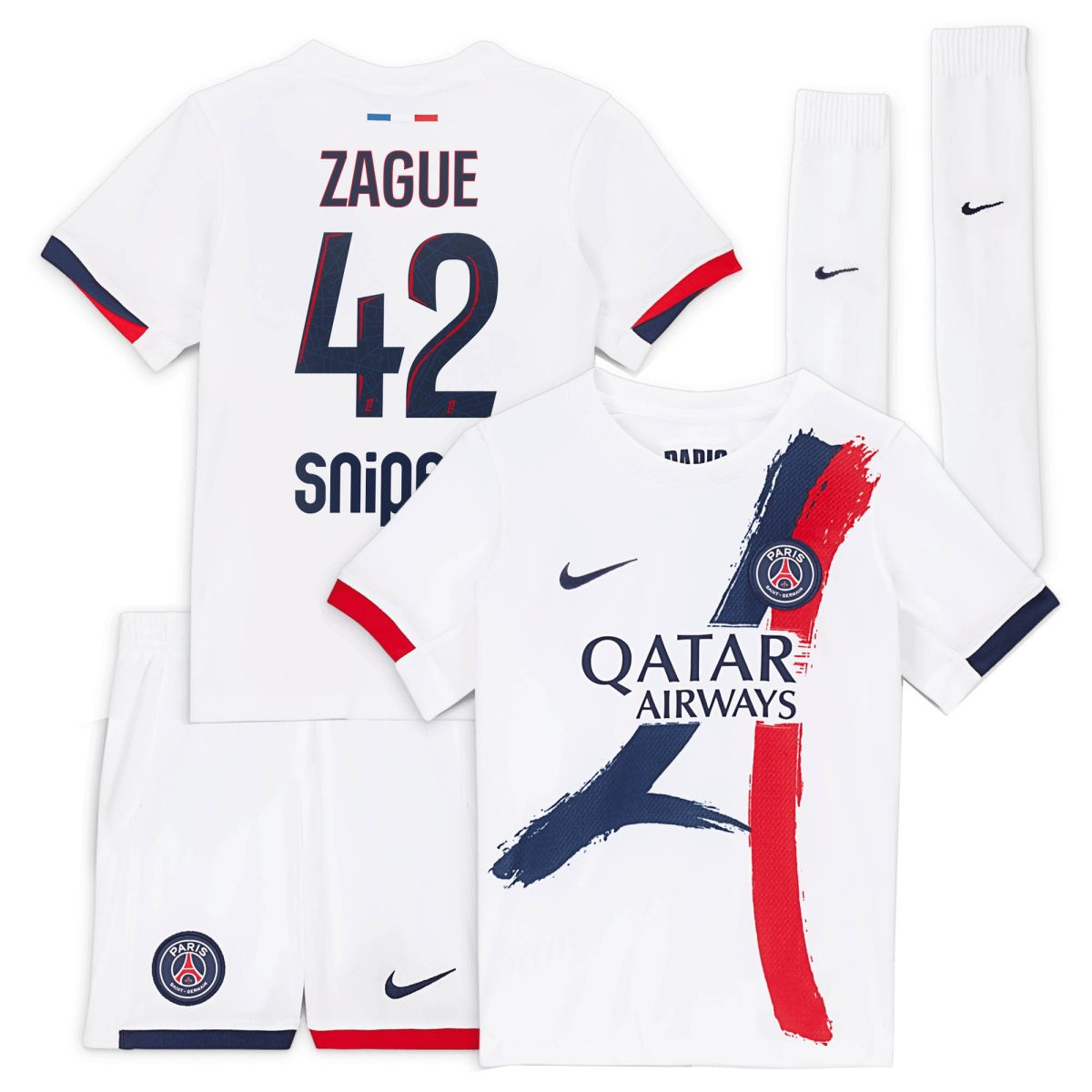 tenue exterieur psg nike 2425 – jeune enfant avec flocage zague 42 Série | Maillots et Vêtements PSG Exclusifs sur PSG Shop
