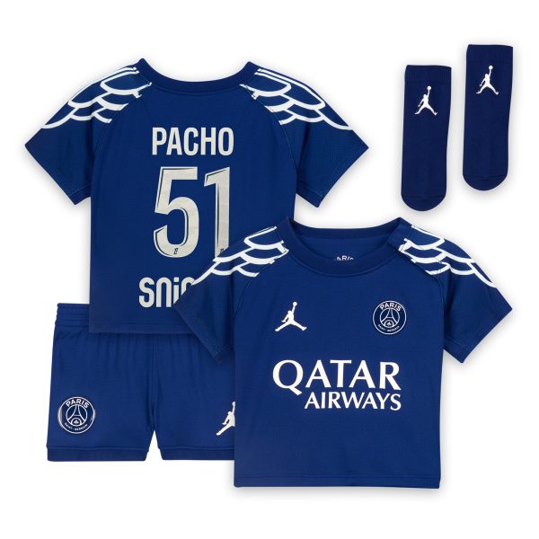 tenue fourth stadium psg jordan 2024-25 – bebe avec flocage pacho 51 Série | Maillots et Vêtements PSG Exclusifs sur PSG Shop