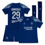 tenue fourth stadium psg jordan 2024-25 – jeune enfant avec flocage barcola 29 Série | Maillots et Vêtements PSG Exclusifs sur PSG Shop