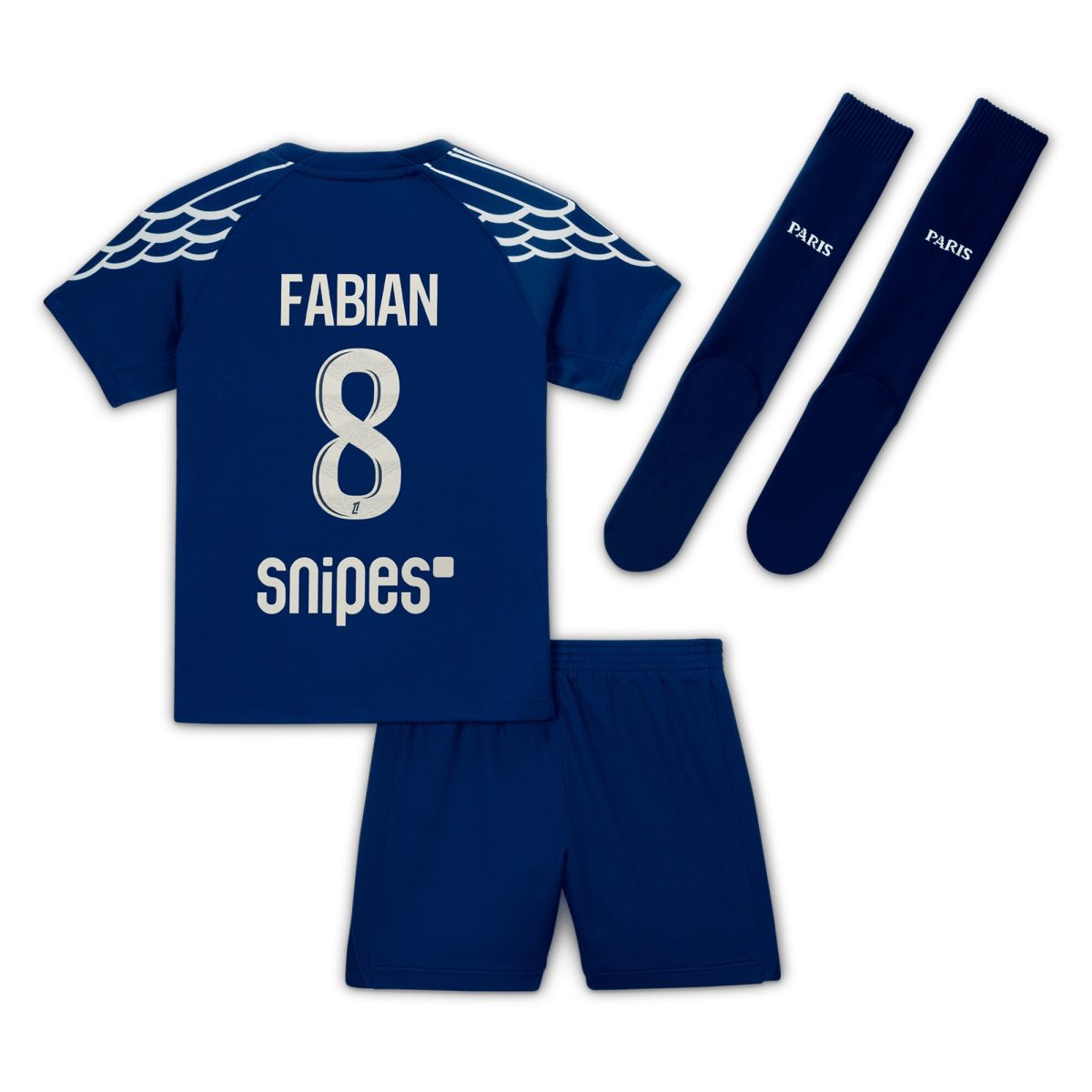 tenue fourth stadium psg jordan 2024-25 – jeune enfant avec flocage fabian 8 Série | Maillots et Vêtements PSG Exclusifs sur PSG Shop