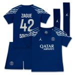 tenue fourth stadium psg jordan 2024-25 – jeune enfant avec flocage zague 42 Série | Maillots et Vêtements PSG Exclusifs sur PSG Shop