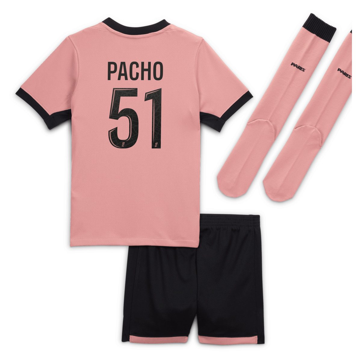 tenue third psg jordan 2425 – jeune enfant avec flocage pacho 51 Série | Maillots et Vêtements PSG Exclusifs sur PSG Shop